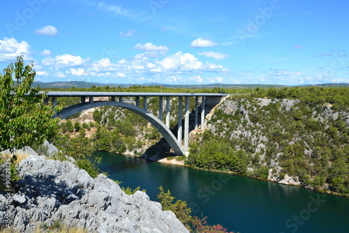 Krka river - Highway bridge