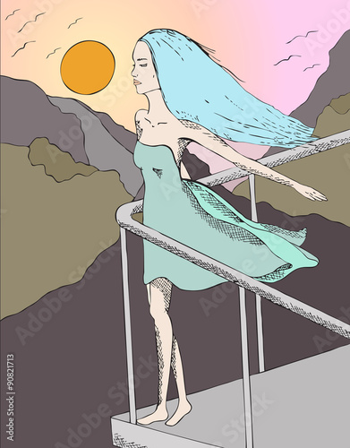 Woman relaxes