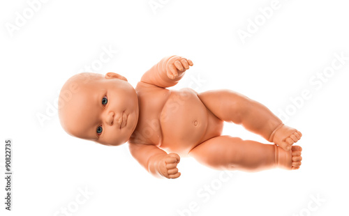 Fotografiet baby doll isolated