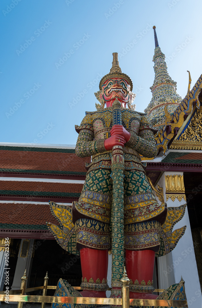 Demon Yaksha in Wat Phra Kaeo