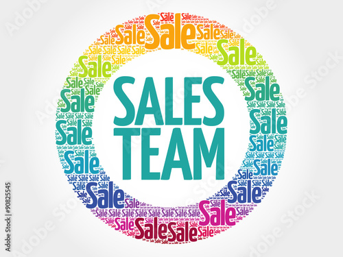 Sales Team stamp vector words cloud, business concept background