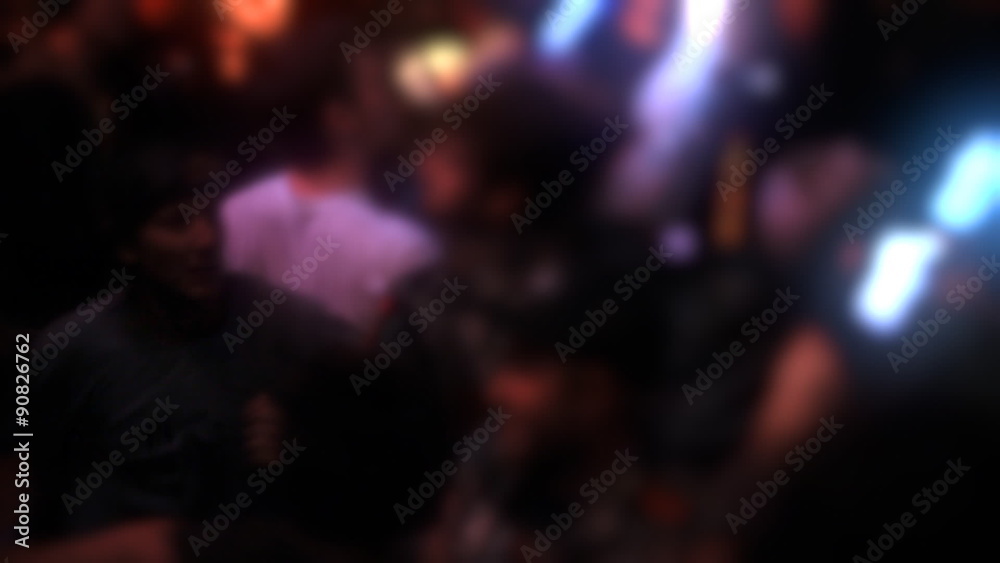 Mosh Pit 1. Punk rock show with fans slamming into each other in a mosh pit. Blurred to obscure identity,