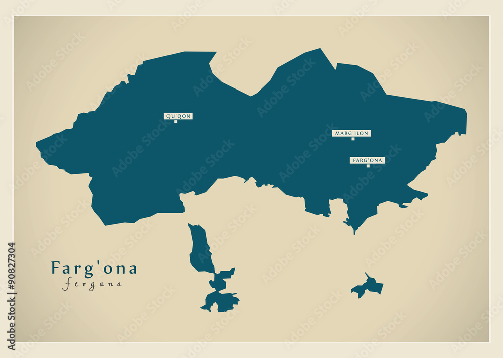 Modern Map - Fergana UZ