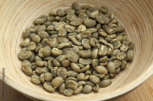 Indonesian Mandheling unroasted coffee beans photo