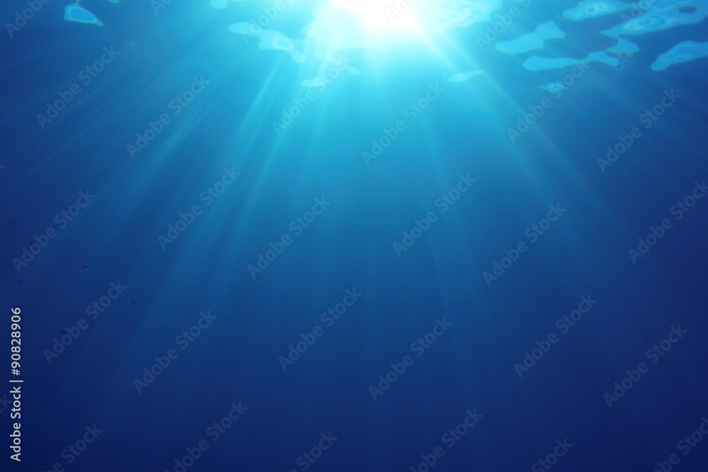 Natural underwater background photo