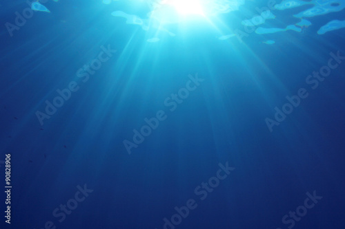 Natural underwater background photo