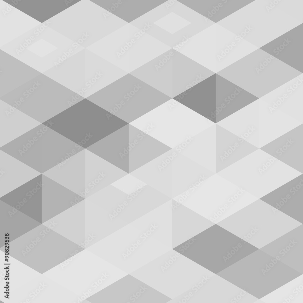 Vector Abstract geometric shape from cubes. 