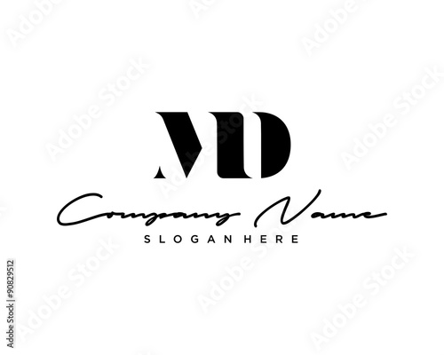MD Letter Logo Icon