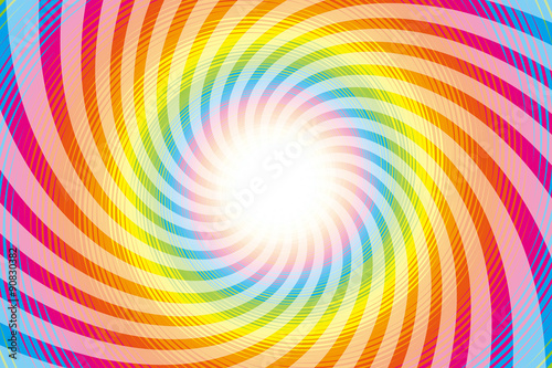 #Background #wallpaper #Vector #Illustration #design #free #free_size #charge_free #colorful #color rainbow,show business,entertainment,party,image 背景素材壁紙,ラテン系,サイケデリック,虹色,レインボーカラー,七色,カラフル,旋風,渦巻き,螺旋状