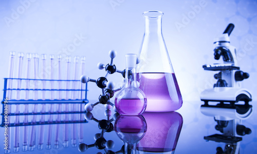 Laboratory glass, Chemistry science concept
