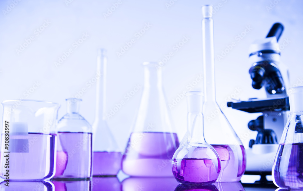 Laboratory glass, Chemistry science concept Laboratory glass, Chemistry science concept