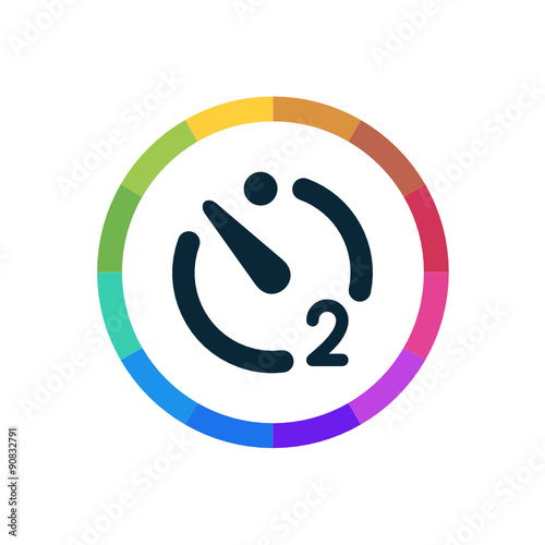Modern Multicolored Icon