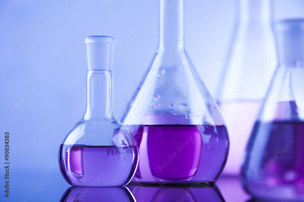 Science concept, Chemical laboratory glassware Science concept, Chemical laboratory glassware