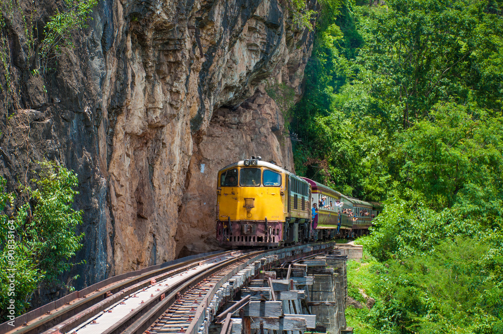 Fototapeta premium Death railway in Kanchanaburi, Thailand