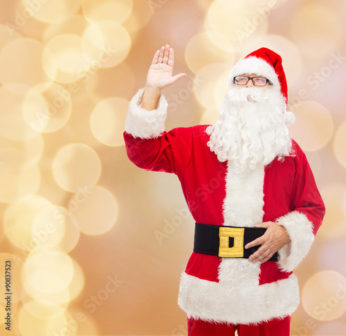 man in costume of santa claus