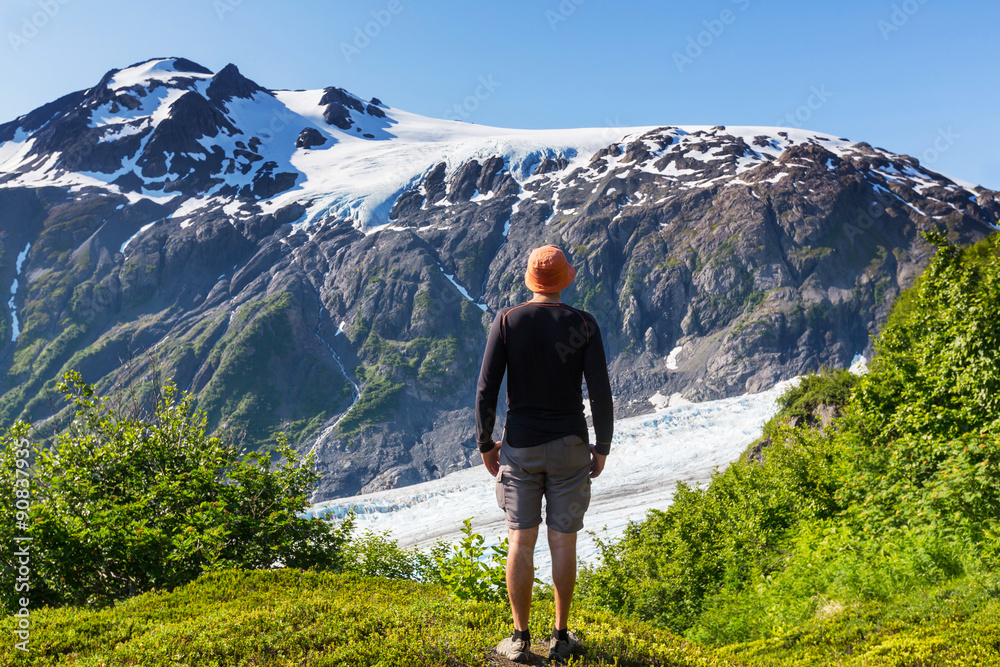 Hike in Exit glacier