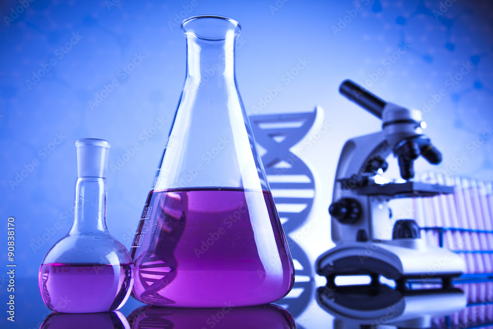 Microscope in medical laboratory, Research and experiment Microscope in medical laboratory, Research and experiment