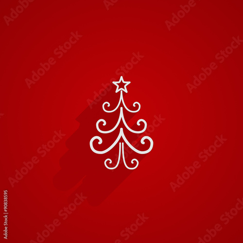 christmas tree shape with l...