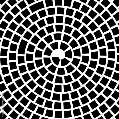 Vector Black Spiral Background. 