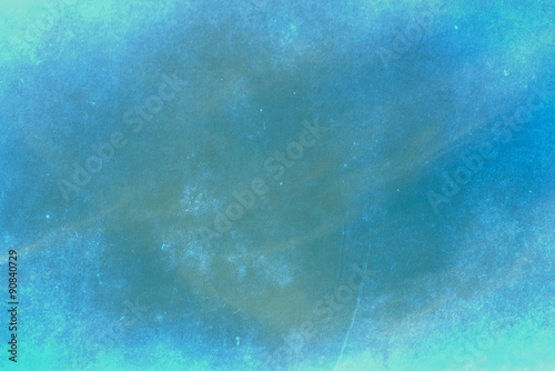 Abstract scratch retro blue background.