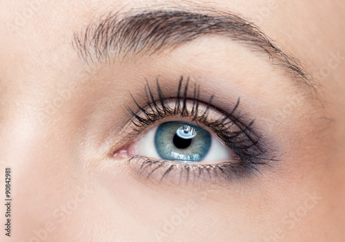 Woman green eye
