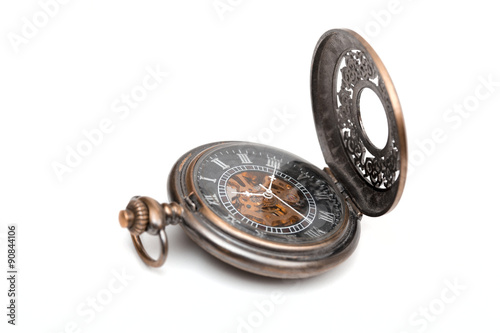 pocket watch on the white background