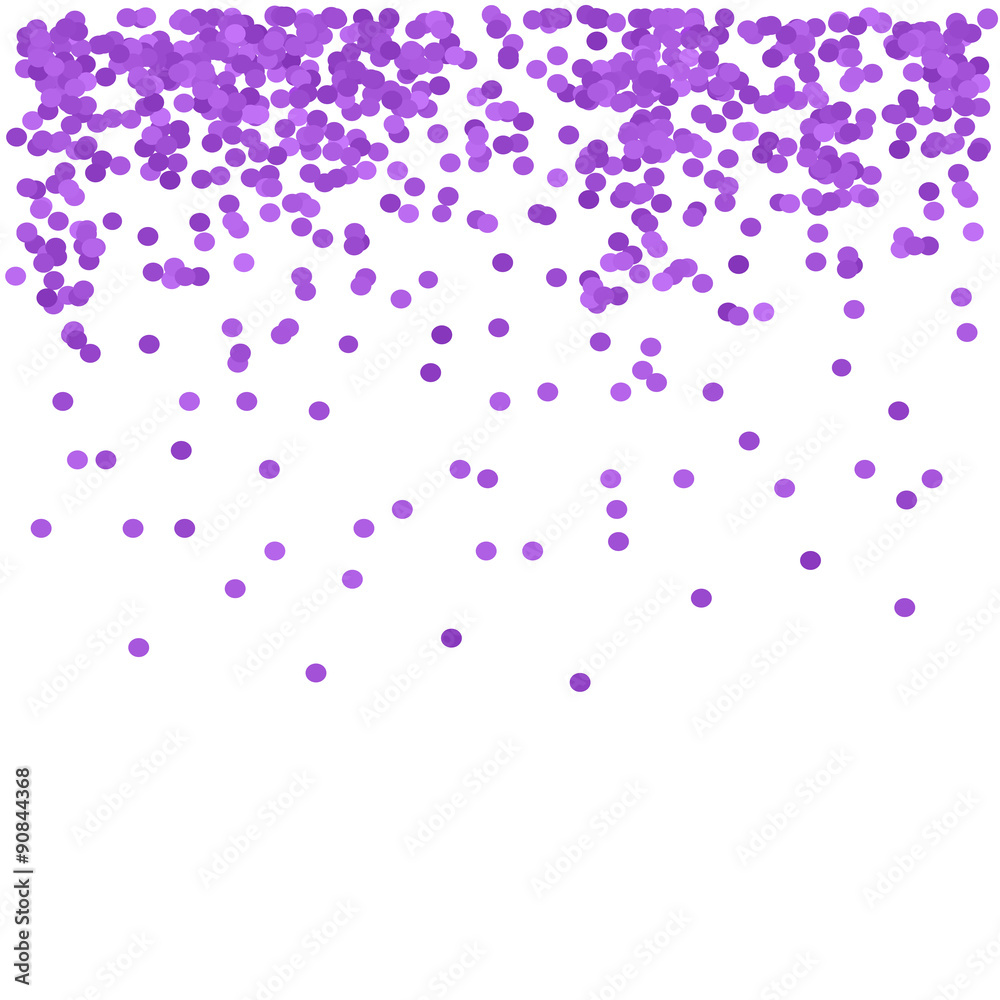 Purple Confetti Stock Vector | Adobe Stock