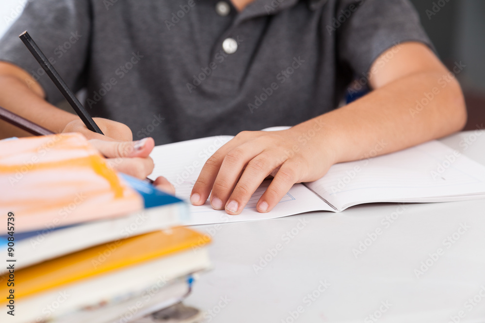 kid studying kid studying