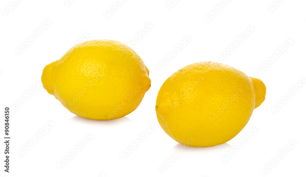 Fresh lemon isolated on white background Fresh lemon isolated on white background