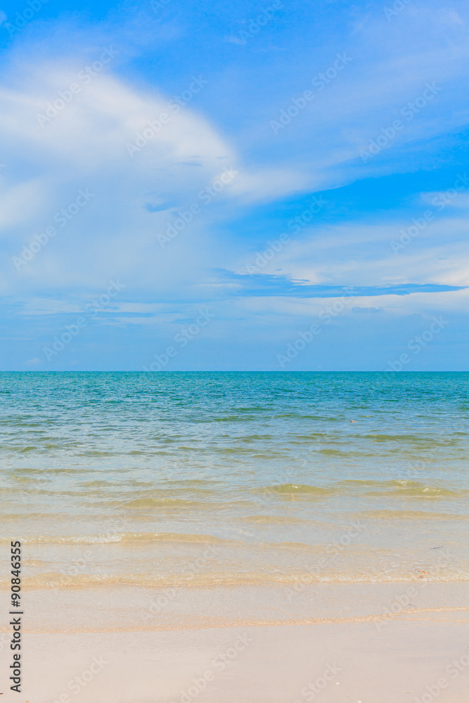 Beautiful wave sea and beach in Thailand.