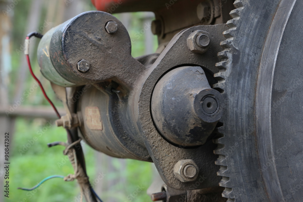 Anlasser an altem Motor Anlasser an altem Motor