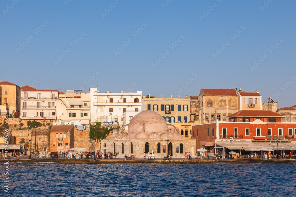 Venetian harbor of Chania, Crete