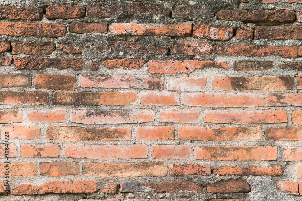 Old brick wall. Old brick wall.