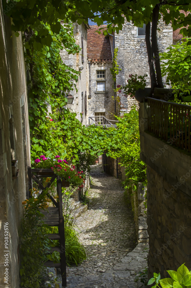 Jolie petite rue (Saint-cirq-lapopie)