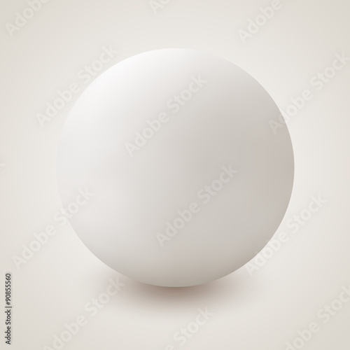 Vector sphere on white background