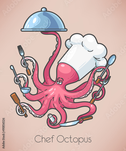 Cooking octopus