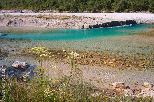 Soca river in Slovenia, Europe