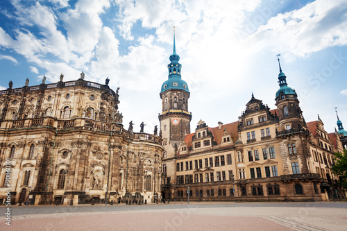 Theaterplatz square in Dresden Germany