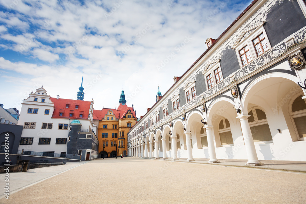 Naklejka premium Procesion Del Principe building, Dresden