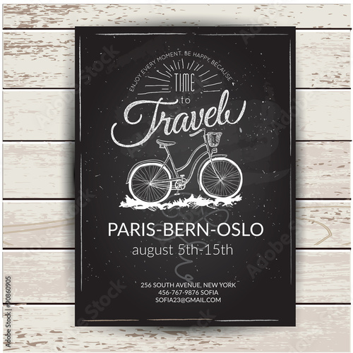 Vintage summer typography