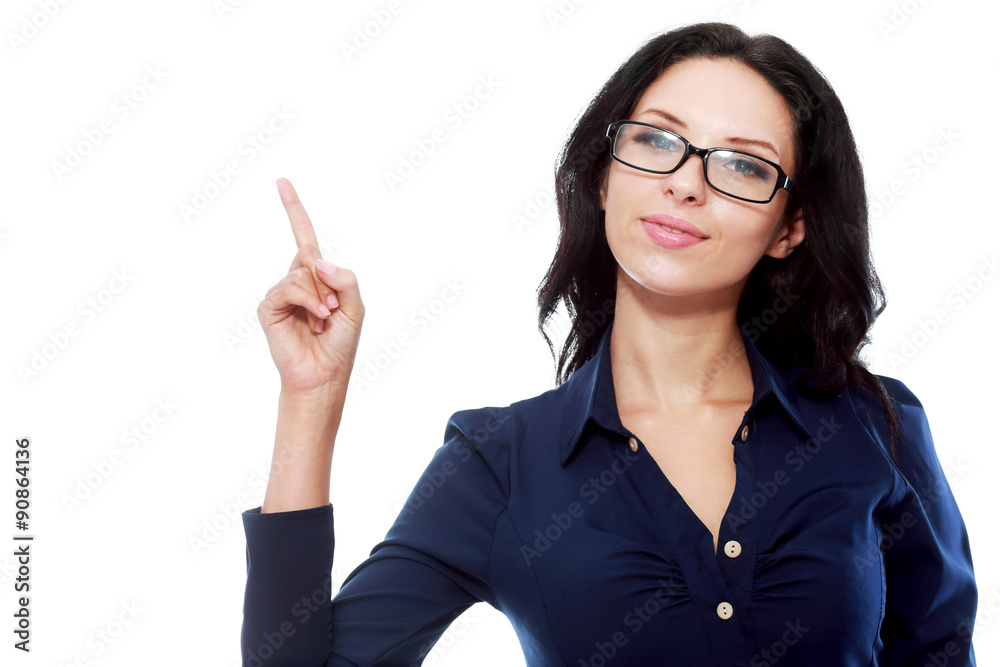 woman pointing woman pointing