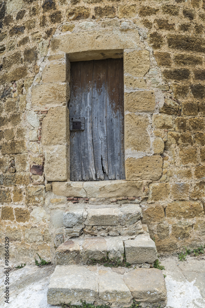 Old wooden door