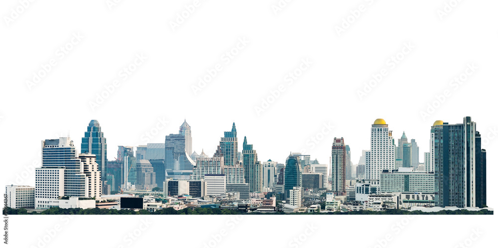 Obraz premium many modern buildings on midtown