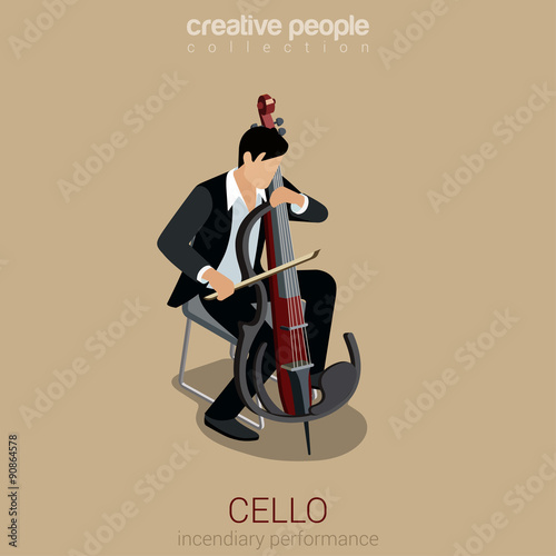 Cello musician concept performance