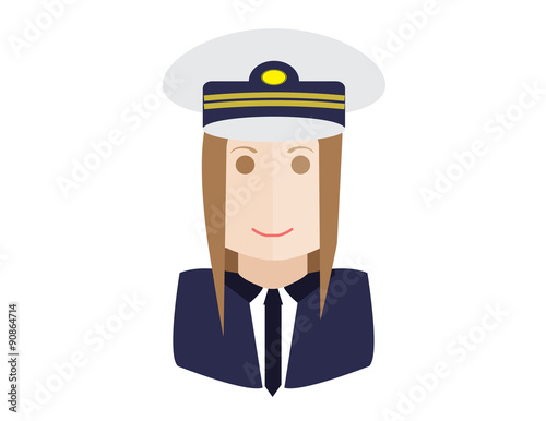 aviation pilot Vector illustration pilot