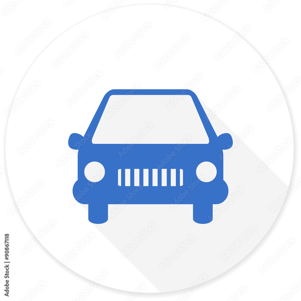 car flat design modern icon