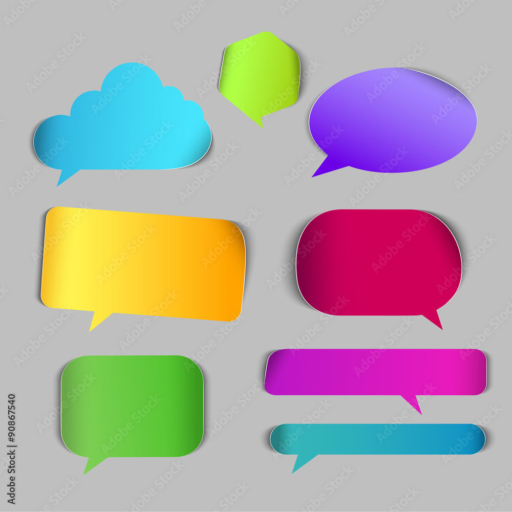 Call out chat vector isolated 3d sign