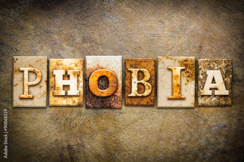 Phobia Concept Letterpress Leather Theme photo
