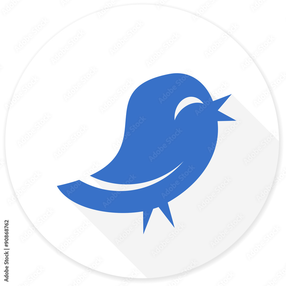 twitter flat design modern icon twitter flat design modern icon