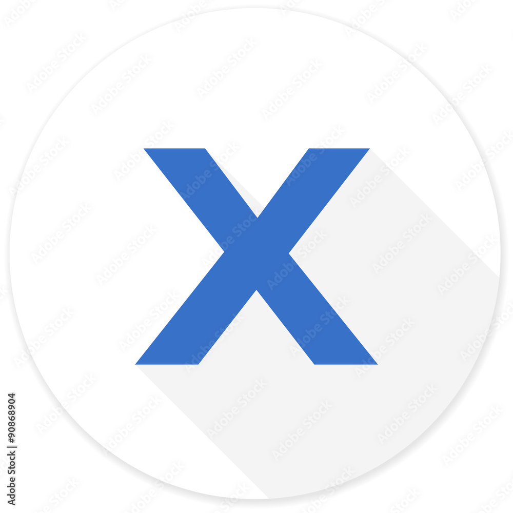 Fototapeta premium cancel flat design modern icon